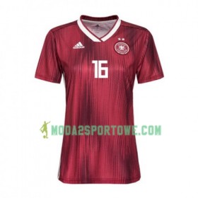 Koszulka Niemcy Melanie Leupolz 16 Wyjazdowe Stroje Piłkarskie Mistrzostwa świata kobiet 2019 Krótki Rękaw